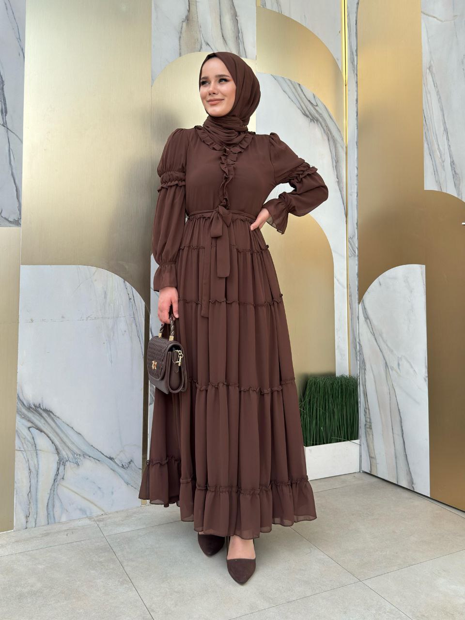 Nagehan Elbise Model 3495