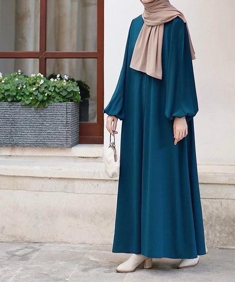 Andy örtülü kadınlar için bol abaya (benzinli) 1378
