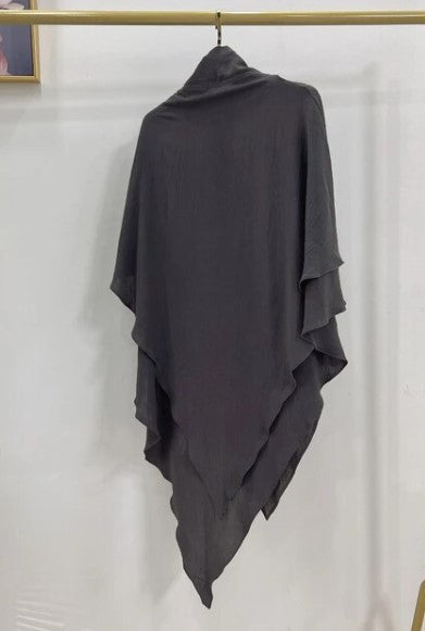 Katlı Tesettür (Siyah) T10078