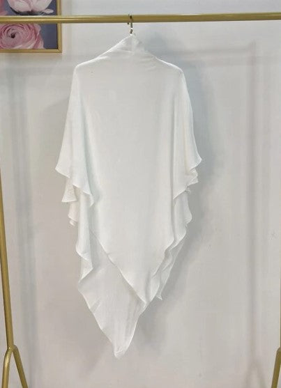 Katlı Tesettür (Beyaz) T10078