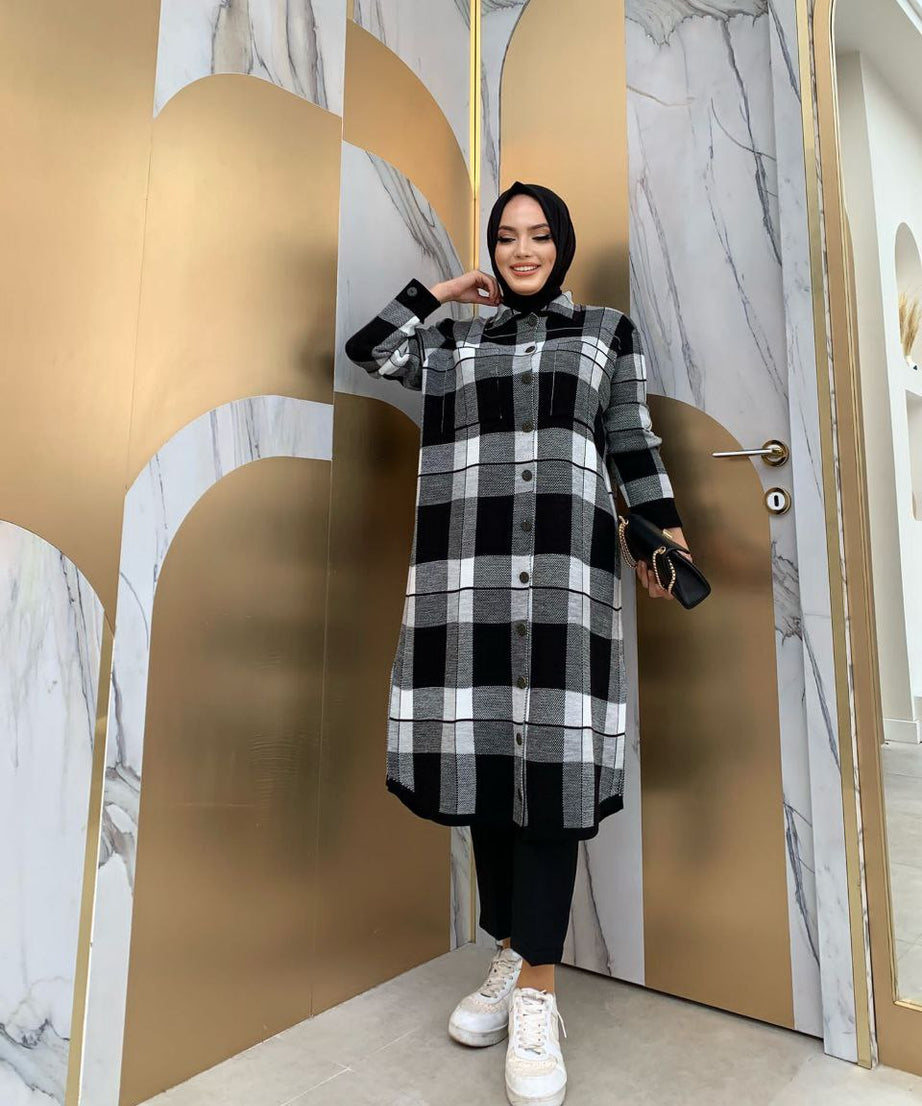 3043 Kare Triko Tunik