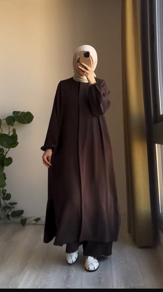 Luna Takımı – Zarif ve Kullanışlı  kahverengi