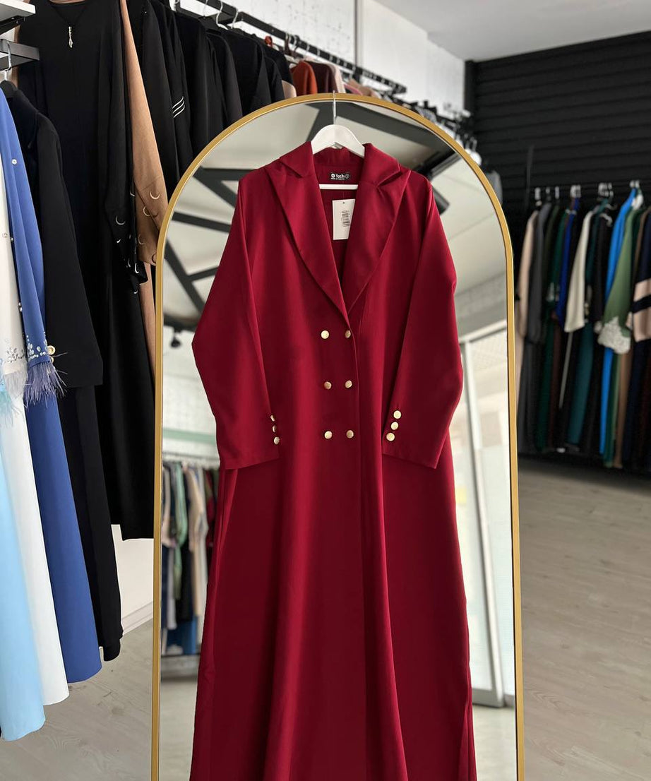 Dünyanın Abaya\'sı  Yaza uygun (Bordo rengi)