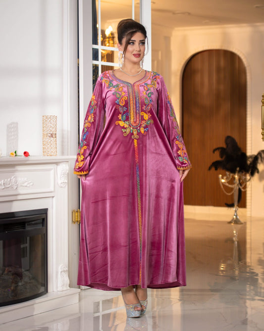 Nakışlı Celabiya (pembe)