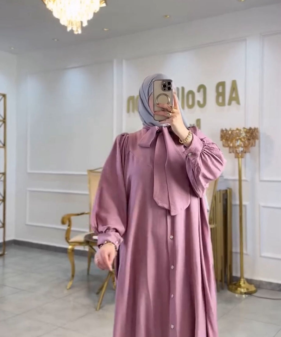 Samia Yazlık Pratik Elbise – Pembe Renk