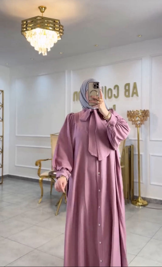 Samia Yazlık Pratik Elbise – Pembe Renk