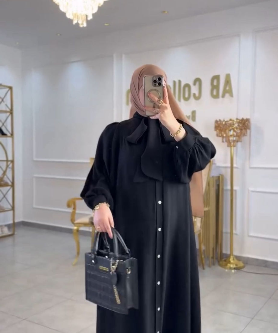 Samia Yazlık Pratik Elbise – Siyah Renk