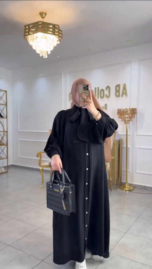 Samia Yazlık Pratik Elbise – Siyah Renk