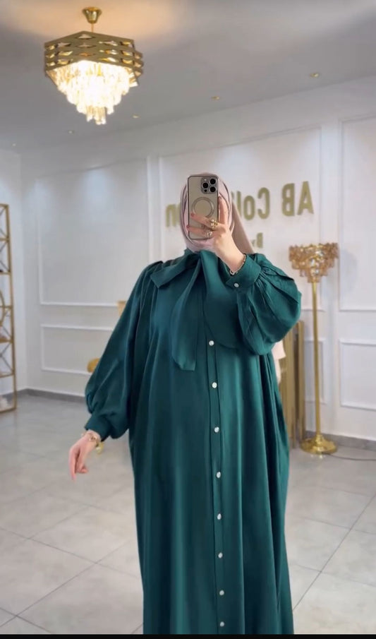 Samia Yazlık Pratik Elbise – Zümrüt Renk