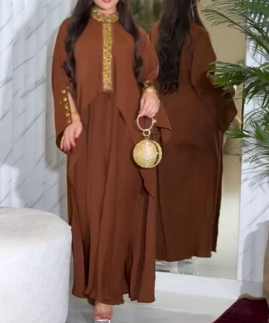 طقم ديلارا عملي صيفي اللون البني