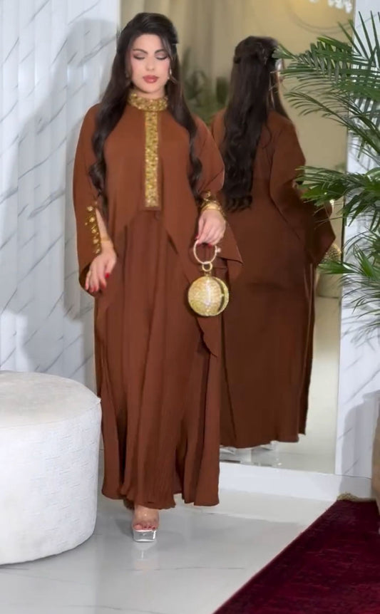 طقم ديلارا عملي صيفي اللون البني